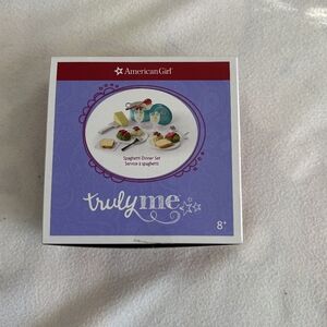 American Girl Truly Me Spaghetti Dinner Set for 18'' Doll With Box